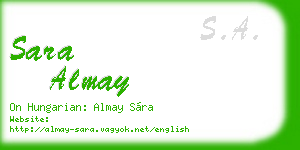 sara almay business card